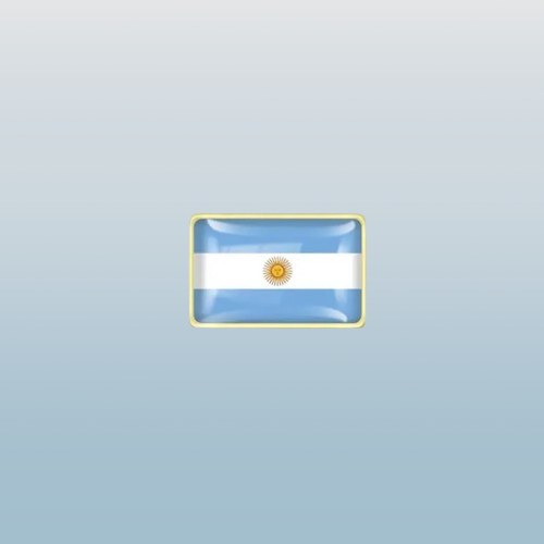 PIN de la Bandera de Argentina para gorras o mochilas