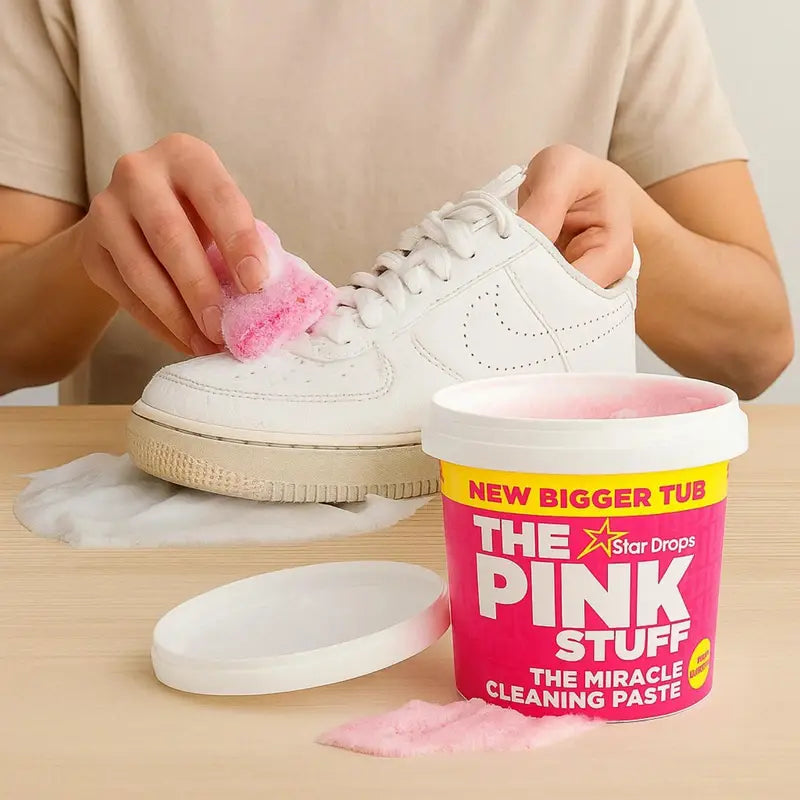 PINK STUFF Pasta limpiadora multiusos elimina con facilidad grasa, manchas, óxido y cal