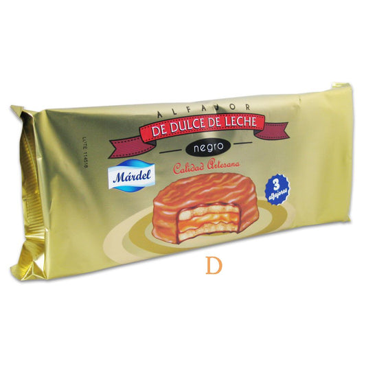 Alfajores Mardel pack de 3 unidades