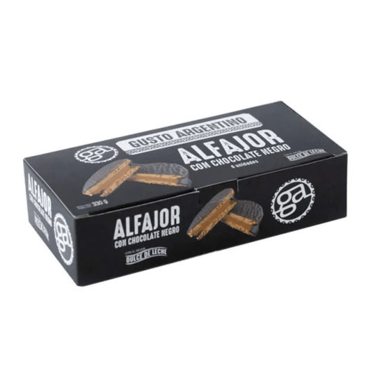 Alfajores Gusto Argentino Chocolate Negro 6 Uds - Tradición Casera | Auténticos