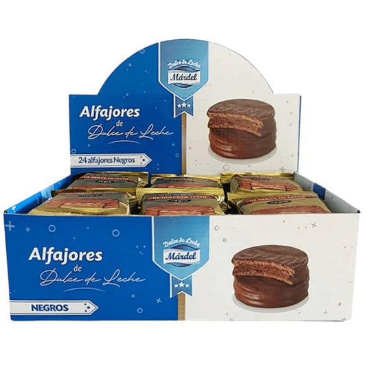 Alfajores de Mardel Chocolate Negro Caja 24 Uds.