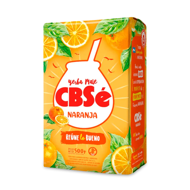 CBSe Naranja Yerba Mate 500gr - Sabor Cítrico | Refrescante Natural