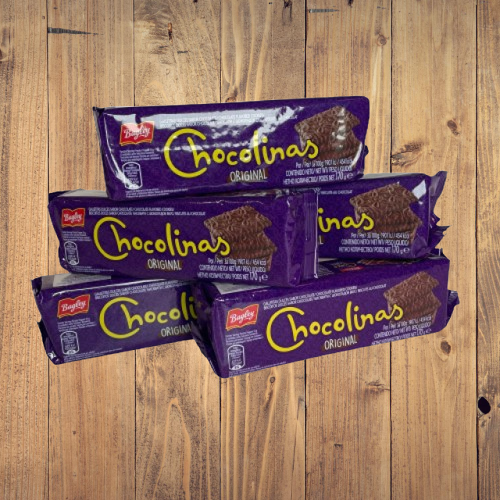 Galletitas Chocolinas Bagley Pack 5 Unidades 170g - Para Chocotorta