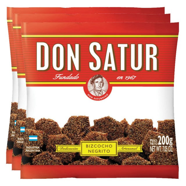 BIZCOCHITOS DON SATUR azúcar negro OFERTA 3 unidades