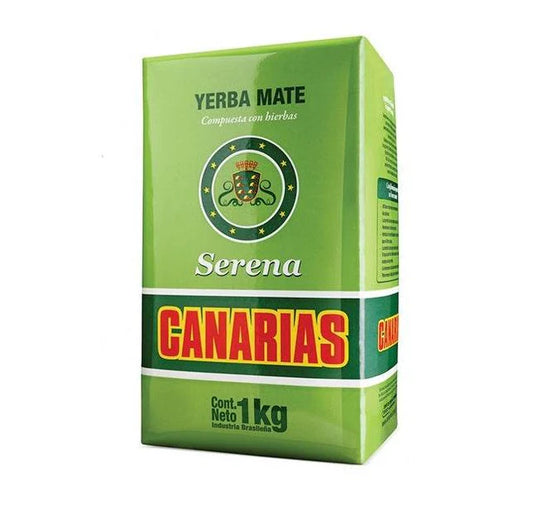 Canarias Serena Yerba Mate 1kg - Con Melisa, Tilo y Menta | Relajante